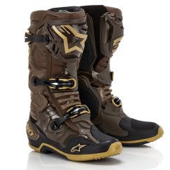 ALPINESTARS TECH 10 Squad LE boty 2023 - brown/gold