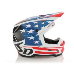 6D ATR-3 - Patriot helma - red/white/blue gloss