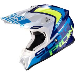SCORPION VX-16 Air Nation helma - blue/white/neon/yellow