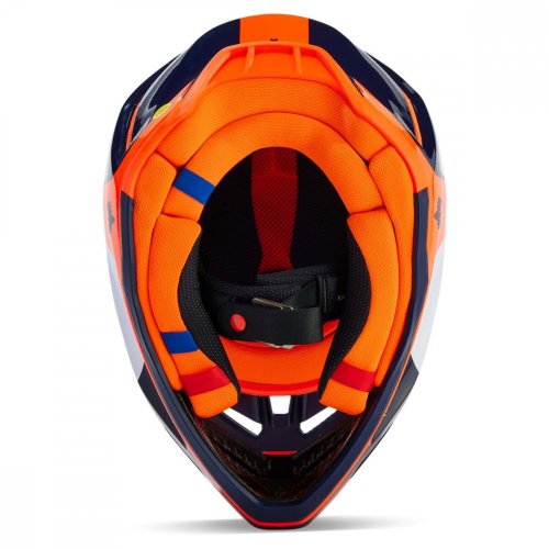 FOX V3 Revise 24 helma - navy orange