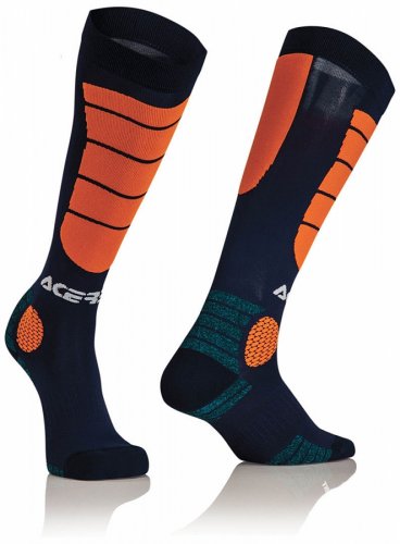 ACERBIS MX Impact Sock - blue/orange - Velikost: XL/XXL
