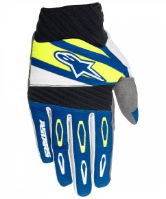 ALPINESTARS Techstar Factory Rukavice - navy/white/flo yellow
