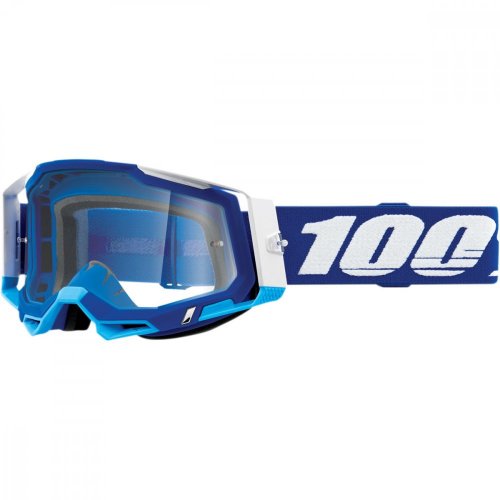 100% Racecraft2 Blue brýle - clear lens
