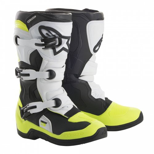 ALPINESTARS Tech 3S Youth Boot - black/white/yellow fluo