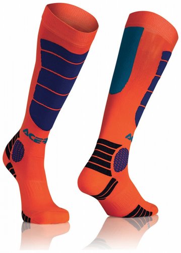 ACERBIS MX Impact Sock - orange/blue - Velikost: XL/XXL