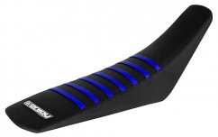 ENJOY Ribbed potah sedla - YAMAHA - Black/Blue Ribs