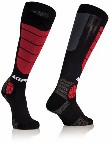 ACERBIS MX Impact Sock - black/red - Velikost: L/XL