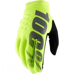 100% Brisker rukavice - neon yellow