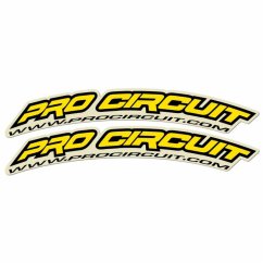 PRO CIRCUIT Fender Decals - žlutá