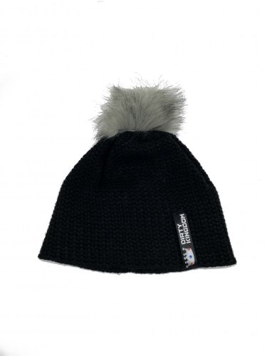 DIRTY KINGDOM Pom Beanie - black