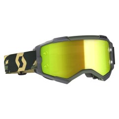 SCOTT FURY Camo/Kaki 2021 brýle - Yellow Chrome Lens