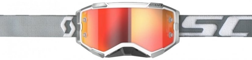 SCOTT FURY White/Grey 2021 brýle - Orange Chrome Lens