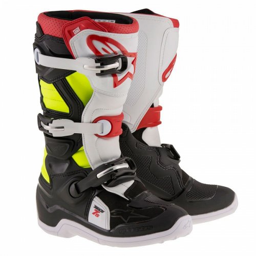 ALPINESTARS Tech 7S Youth Boot - black/red/yellow fluo