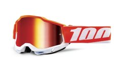 100% Accuri2 Matigofun brýle - red fire mirror lens