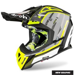 AIROH Aviator 2.3 AMS2 Glow helma 20 -  yellow/chrome
