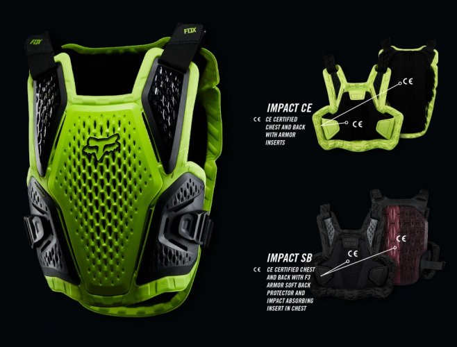 FOX Raceframe Impact chránič hrudi - černá