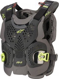 ALPINESTARS A-1 Plus hrudní chránič - black/anthracite/yellow flo
