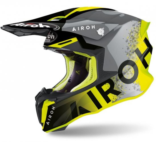 AIROH Twist 2.0 Bit helma - yellow gloss - Velikost: XL (61-62cm)