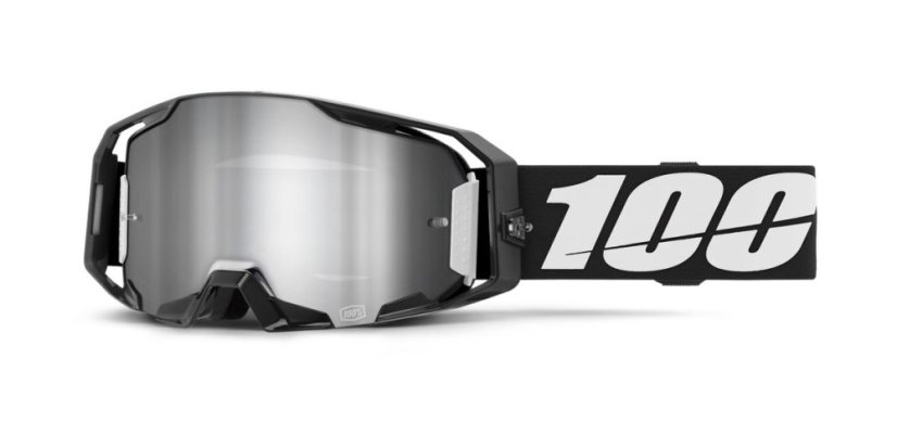 100% Armatic brýle - black/silver mirror