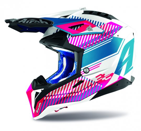 AIROH Aviator 3.0 Wave helma 22 - pink gloss - Velikost: XL (61-62cm)