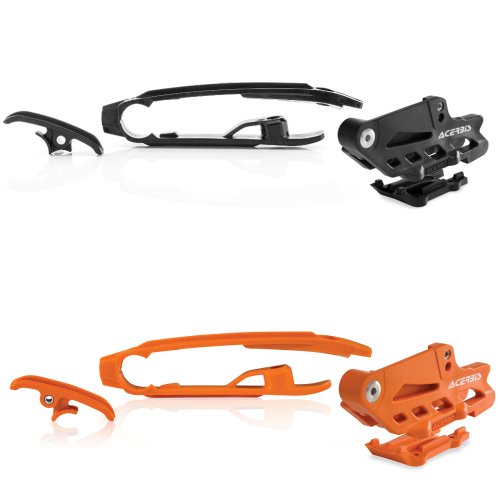 ACERBIS Chain Guide 2.0 / Slider Kit - KTM/HUSKY - Model motocyklu: KTM SX 125/150 (11-15) / SX 250 (11-16) / SXF 250/350/450 (11-15), Barva: Oranžová