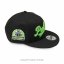 PRO CIRCUIT Black Neon Green Snapback kšiltovka