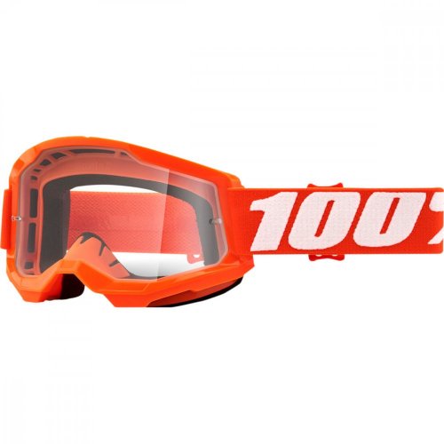 100% Strata2 Orange brýle - clear lens