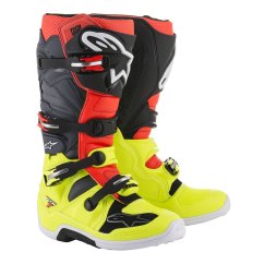 ALPINESTARS TECH 7 boty - yellow fluo/red fluo/grey/black