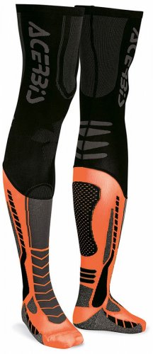 ACERBIS X-Leg Pro Sock - black/orange - Velikost: S/M