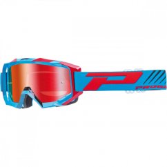 PROGRIP 3200 MX brýle - FLUO BLUE/RED