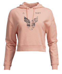 THOR Iconic Crop Mikina - pink