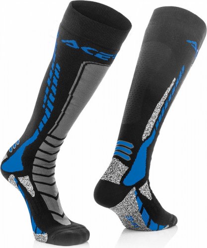 ACERBIS MX Pro Sock - black/blue - Velikost: XL/XXL