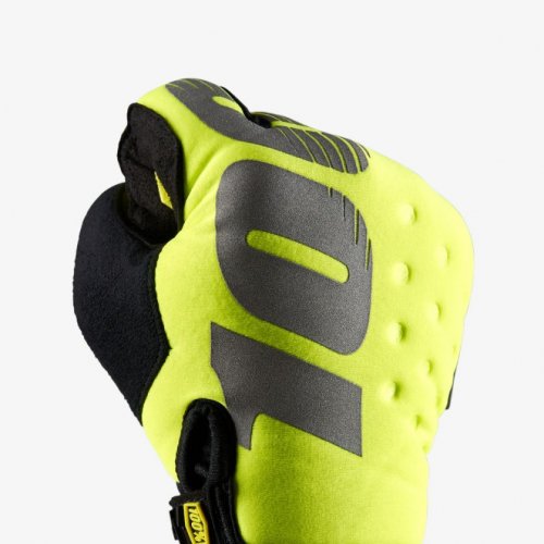 100% Brisker rukavice - neon yellow - Velikost: M
