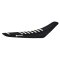ENJOY Ribbed potah sedla HUSQVARNA - Black/White Ribs