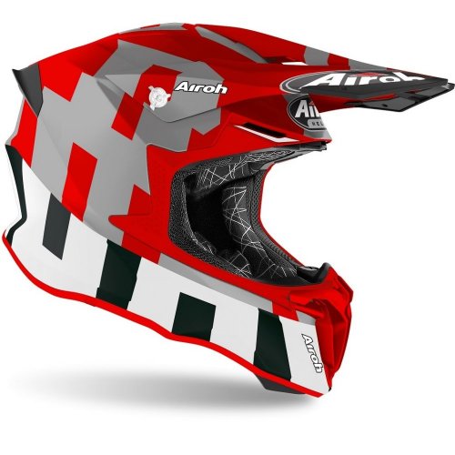 AIROH Twist 2.0 Frame helma - red matt - Velikost: XXL (63cm)