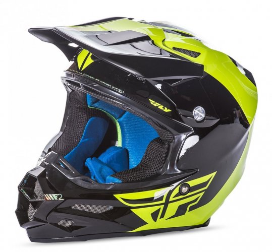 FLY Racing F2 Carbon Pure helma - hi-vis/black