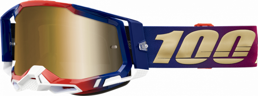 100% Racecraft2 United brýle - mirror gold lens