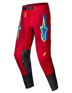 ALPINESTARS Supertech Maker Kalhoty 25 - bright red/yellow fluo