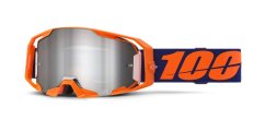 100% Armatic brýle - neon orange/silver mirror