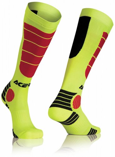 ACERBIS MX Impact Sock - yellow/red - Velikost: S/M