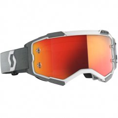SCOTT FURY White/Grey 2021 brýle - Orange Chrome Lens