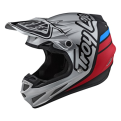 TROY LEE DESIGNS SE4 Silhouette Helma - silver/ black