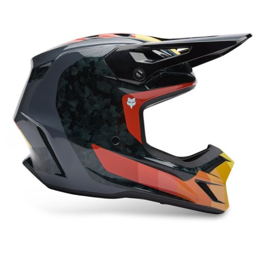 FOX V3 RS Grid 25 helma - black/orange