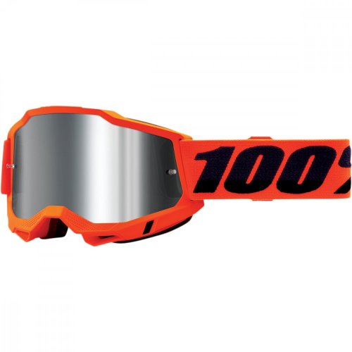 100% Accuri2 Orange brýle - silver mirror lens