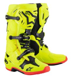 ALPINESTARS TECH 10 boty 2025 - yellow flo/black/red flo