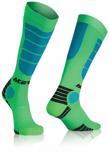 ACERBIS MX Impact Sock - green/blue - Velikost: L/XL