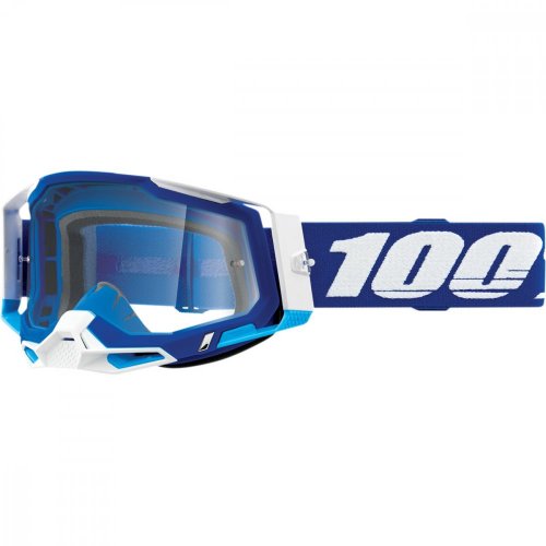100% Racecraft2 Blue brýle - clear lens