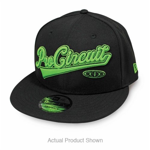 PRO CIRCUIT Black Neon Green Snapback kšiltovka