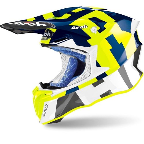 AIROH Twist 2.0 Frame helma - blue gloss - Velikost: XXL (63cm)