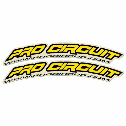 PRO CIRCUIT Fender Decals - žlutá